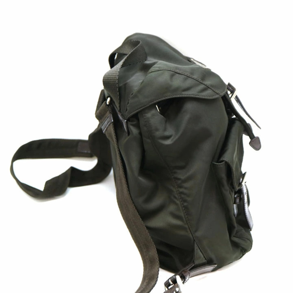 PRADA Backpack Rucksack Daypack Rucksack Green Bag - Picture 5 of 6
